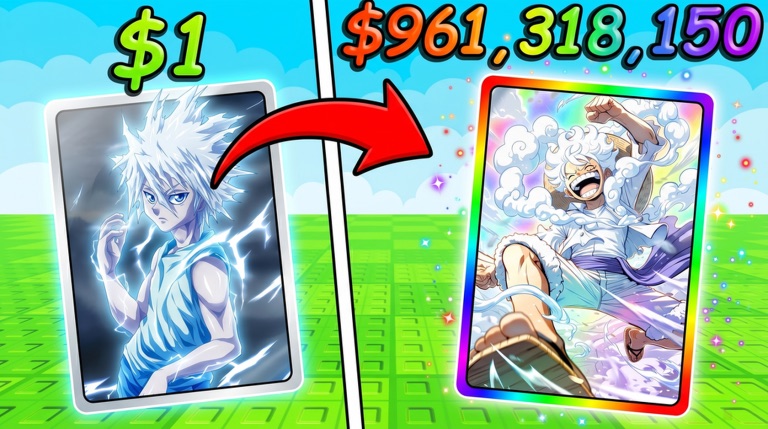 Anime Card Farm card value comparison from one dollar to a high income card